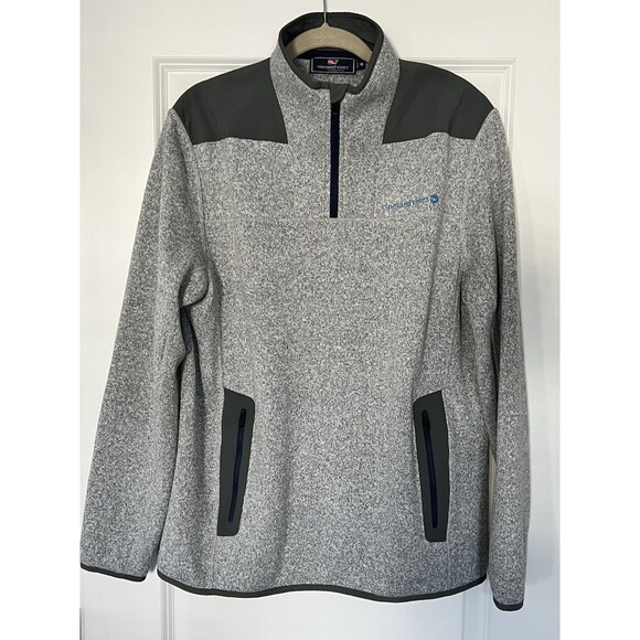 Men’s Vineyard Vines Grey Pullover Medium EUC - Picture 1 of 6
